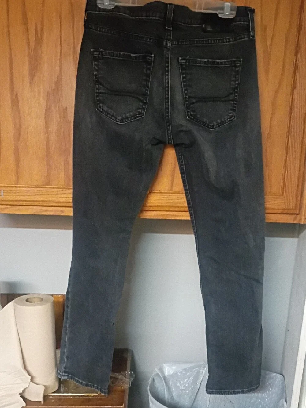 Hollister W30L30 Men's Slim Fit Black Wash Jeans